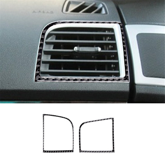 2Pcs Carbon Fiber Side Vent Panel Frame Trim Cover for Ford Explorer 2011-2014