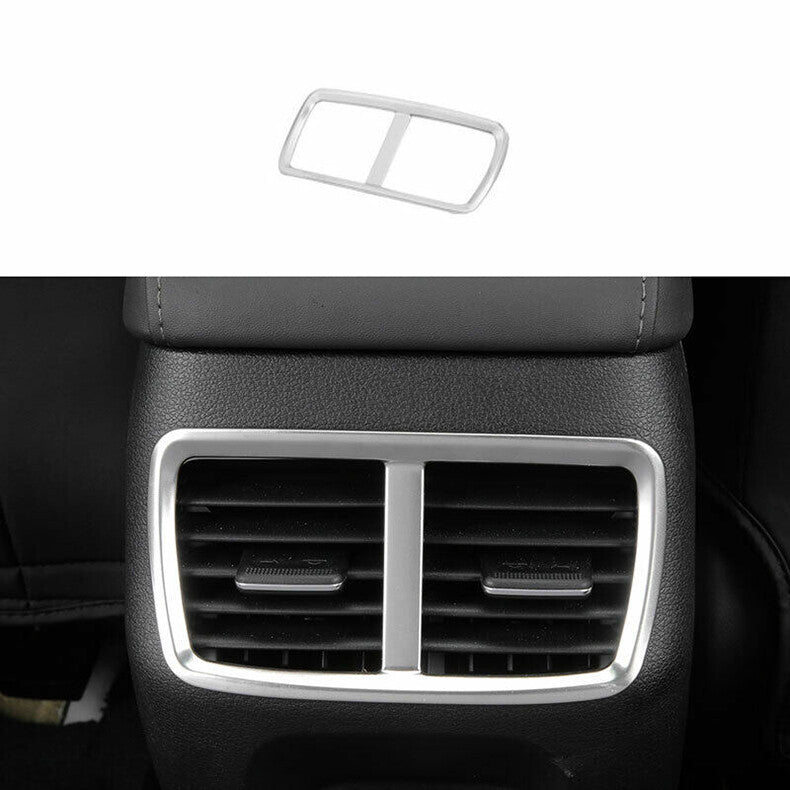 for Hyundai Sonata 2020-2023 Silver Steel Rear Row Air Outlet Vent Cover Trim