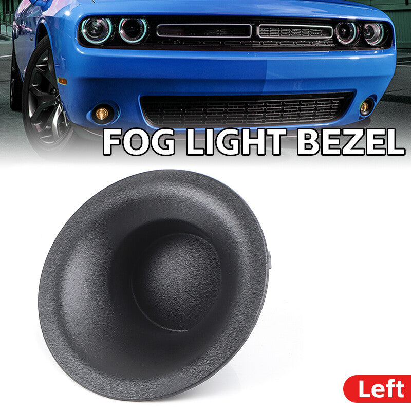 1x Left Side Fog Light Front Bumper Lamp Cover for 2015-2022 for Dodge for Challenger