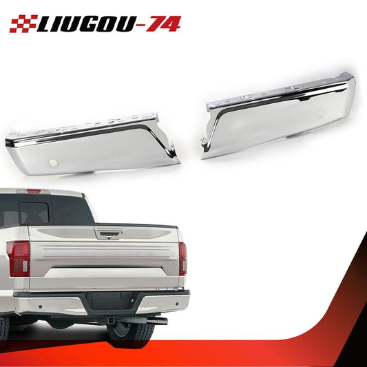 Steel left and right rear bumper ends fit 15-20 for Ford F150 with Park. new.