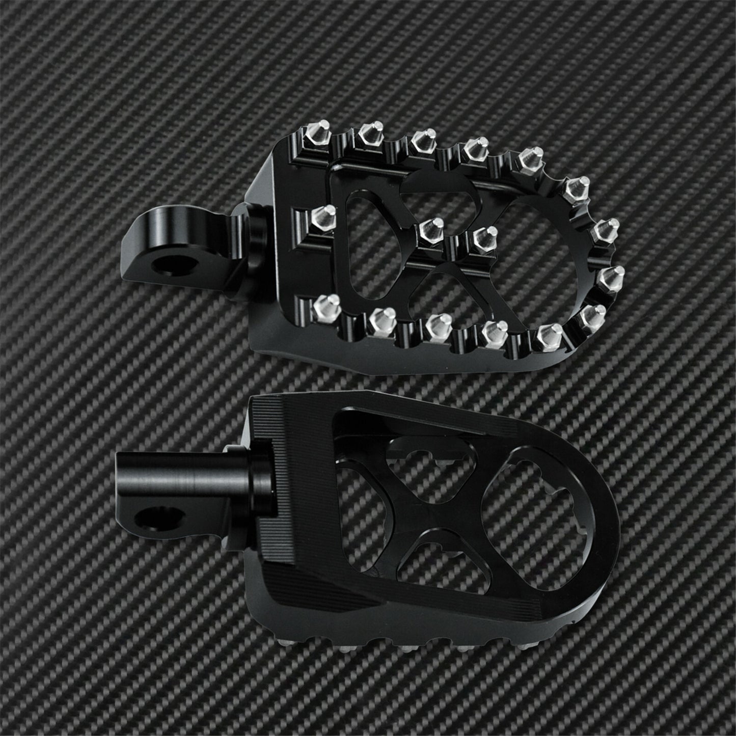 Black Wide Fat Foot Peg + Nails Shifter Peg Fit for Harley Sportster 883 Dyna
