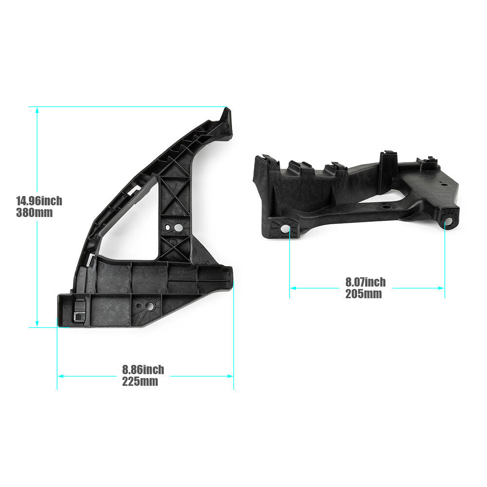 Pair of headlight brackets for Honda for Civic sedans 2016-2021 - Front mounting brackets and holders.