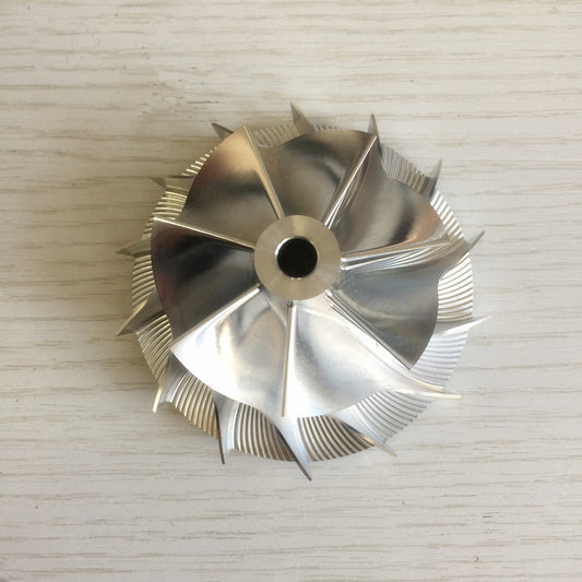 K27 54.70/75.89 mm 7+7 insert performance turbine milling/bulk compressor wheel