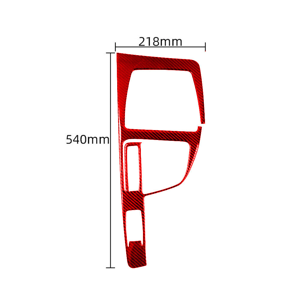 Red Carbon Fiber Automatic Gear Shift Panel Cover Trim for BMW X1 F48 2016-2018