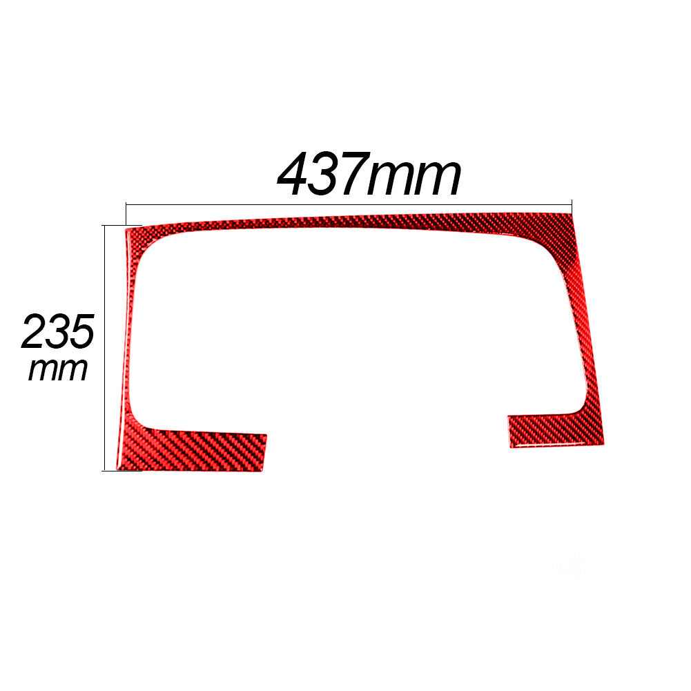 Red Carbon Fiber Dashboard Frame Cover Trim for Dodge Journey 2009-2010 SXT SE