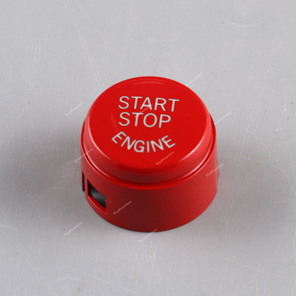 Engine Ignition Start Stop Switch Button Cap Red Fit for BMW 5 6 Series 2009-2013