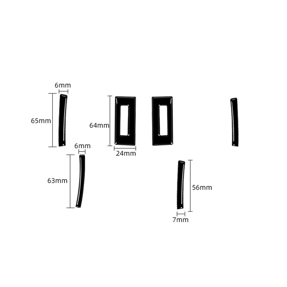 6X Gloss Black Air Vent Outlet Cover Trim for Lexus RC300 350 200T 2015-2020