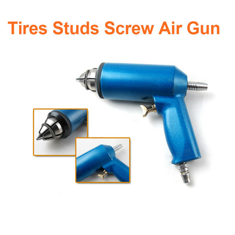 1x Car Wheel Tires Tyre Studs JX8mm Spike Nail installation Air Gun Tool Blue