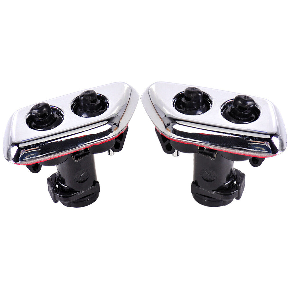 Pair Fit for Chrysler 300C Head Light Washer Wiper Spray Nozzle Jet DA805833AA