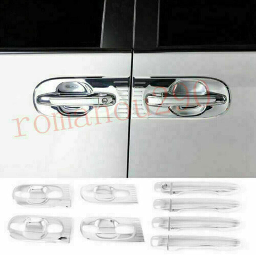 for Toyota for Sienna 2011-2020 ABS Chrome Exterior Door Bowl+Handle Cover Trims set
