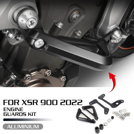 Side Engine Guard Protection Sliders Crash Pads for YAMAHA XSR900 2022-2023