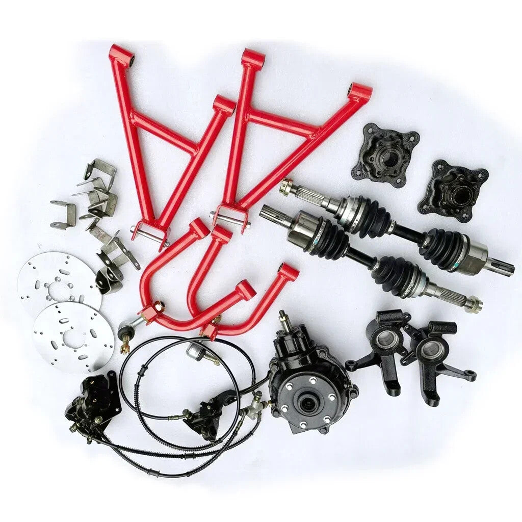 ATV Suspension Swing Arm Upper/Lower Steer Knuckle Spindle Shock Brake Caliper