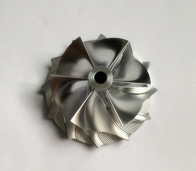 RHF5HB 49.62/61.98 mm 6+6 Blade Billet Compressor Wheel for VF30/VF34 (Upgraded Version)