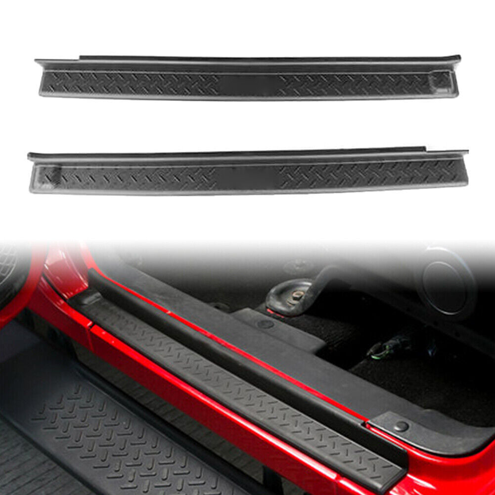 Front Door Sill Entry Guard 2-Door Cover Step Fit for Jeep for Wrangler JK 2007-2017