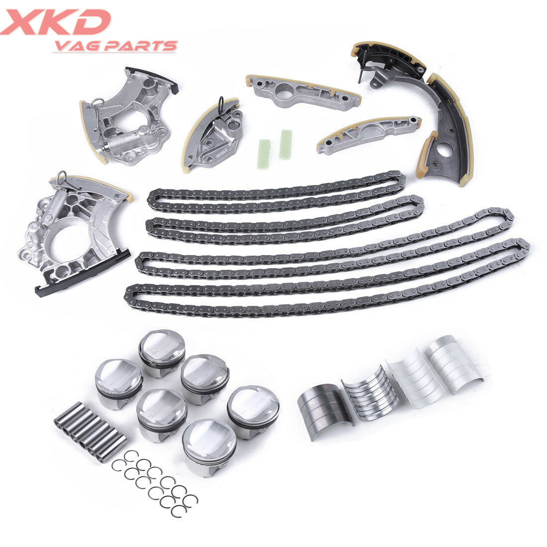 3.0T V6 Engine Timing Piston Repair Kit for Audi A5 A6 A7 for A8 Q5 Q7 CGWD CAJA