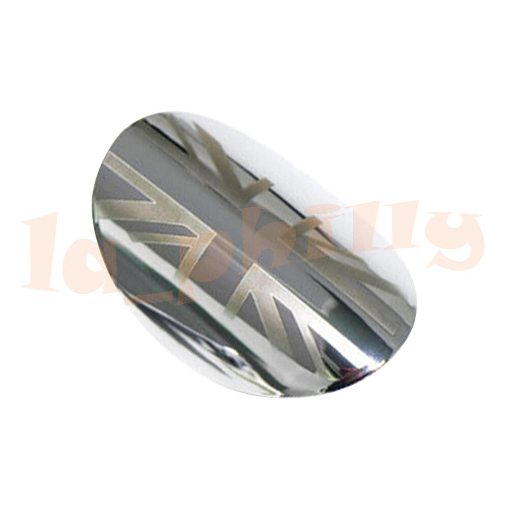 Union Jack Chrome Door Handle Lock Hole Cover Cap for Mini Cooper F55 F56 13-19