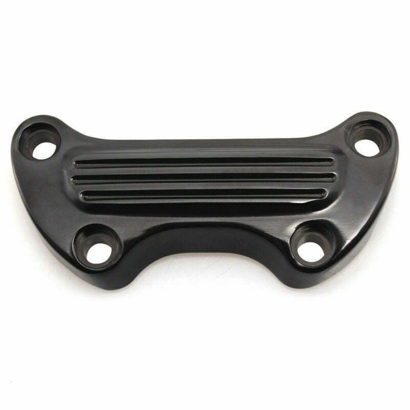 Black 1 Upper Handlebar Riser Top Clamp Cover for Harley Sportster Dyna Softail