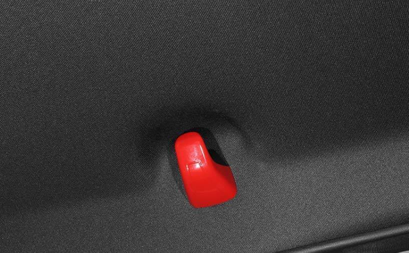 for Dodge for Challenger 2015-23 Glossy Red Internal B-pillar Hook Cover Trim 2pcs