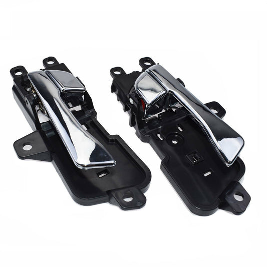 pair of chrome-plated left and right inner door handles for the for Hyundai Sonata 2011-2014.