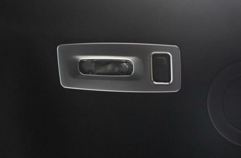 Rear Reading Light Cover Trim 2PCS Fit for Ford Explorer 2011-2019 Matte Silver