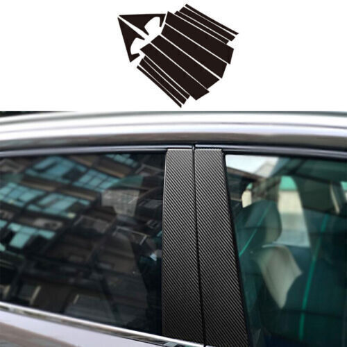 for BMW X1 E84 12-15 Carbon Fiber Pillar Post Cover Window Door Trim Sticker 12X
