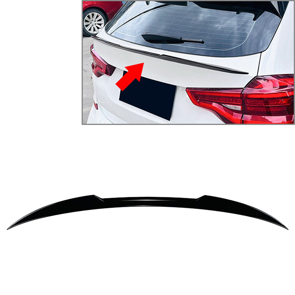 Rear Middle Spoiler Tail Trunk Wing Lip Black Fit for BMW X3 G01 LCI M Sport X3M