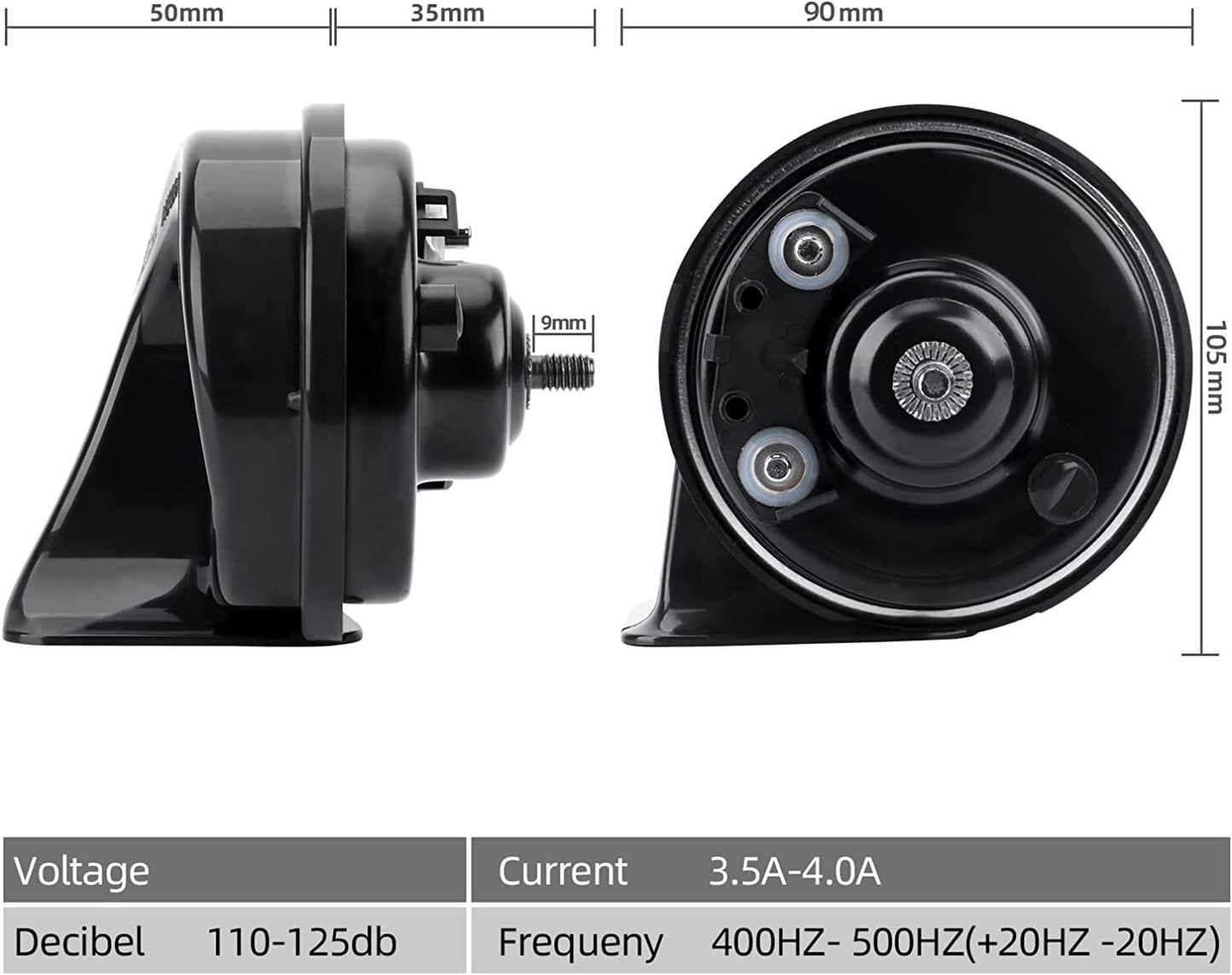 MrHorn 12v Eletric Horns for Ford ESCORT ESCAPE for MUSTANG FOCUS MONDEO TAURUS EDGE
