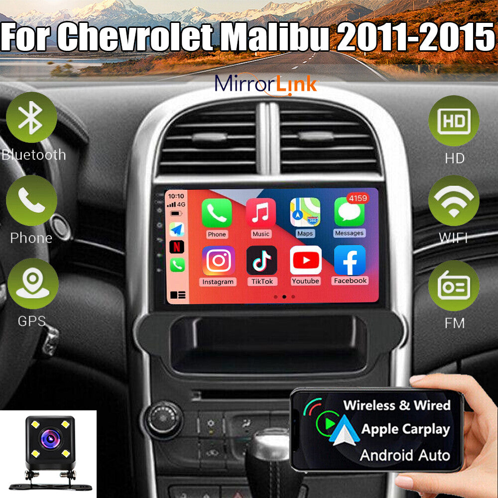 Android Apple CarPlay GPS Navi Car Stereo Radio for Chevrolet Malibu 2011-2015