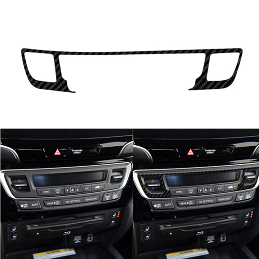 Carbon Fiber A/C Climate Frame Cover Trim for Honda Ridgeline 2017-2020