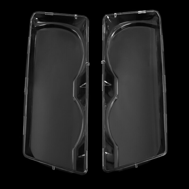2-Piece Transparent Headlight Glass Lens Cover for BMW 7 Series 99-01