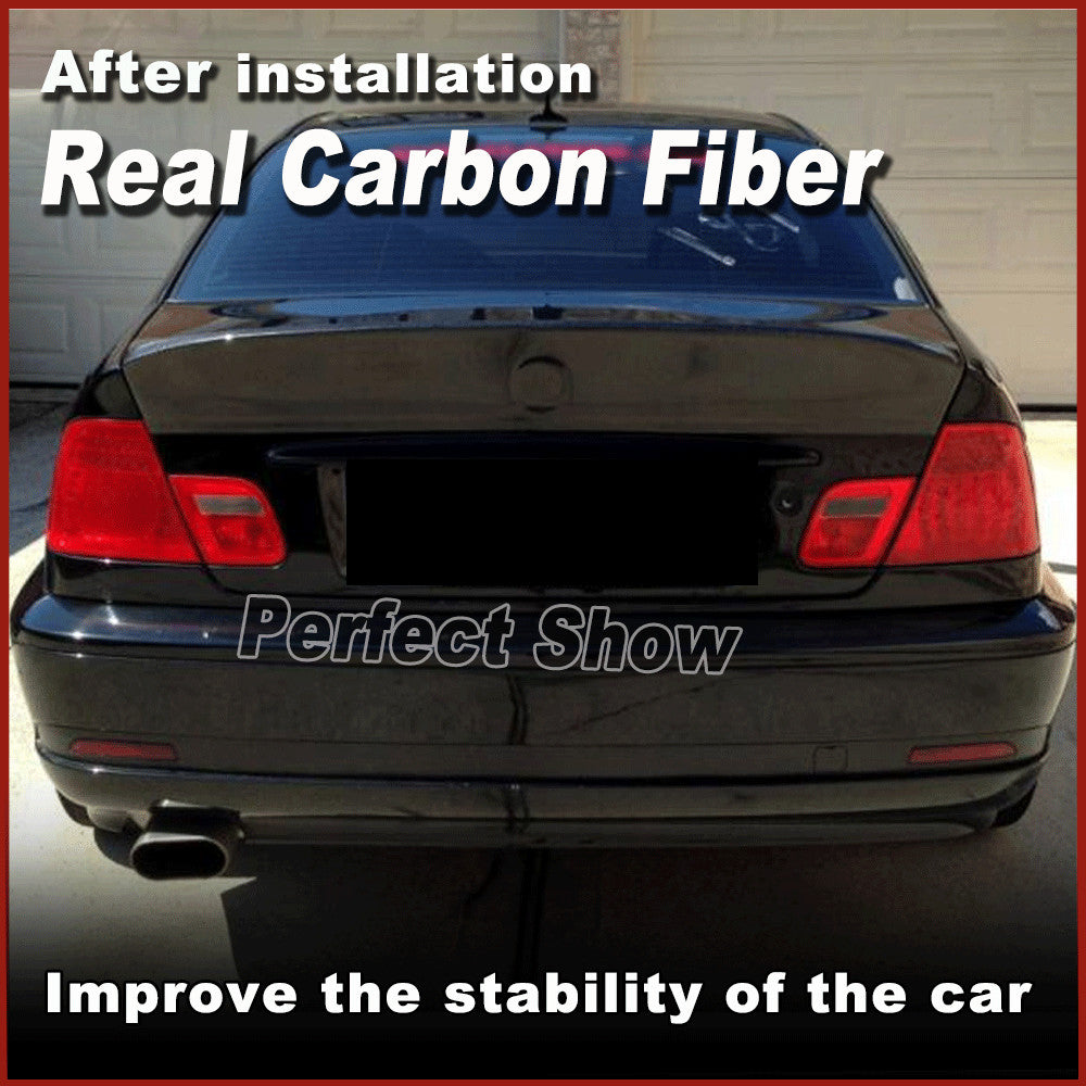 Carbon Fiber Rear Trunk DuckBill Boot Spoiler Wing for BMW E46 Coupe M3 2000-05