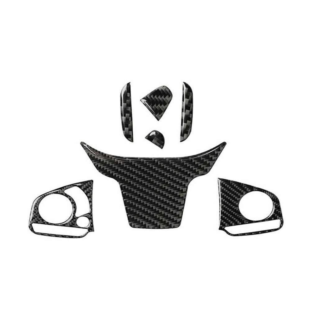 for Honda for Civic 10th 2016-19 Carbon Fiber 4x Inner Steering Wheel Sticker Trim