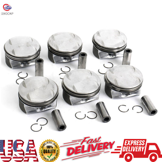 for Mercedes-Benz CLK350 C350 E350 M272 GLK350 3.5L 6x Pistons  Rings Set STD