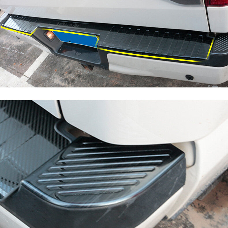 for Ford F150 F-150 2015-2020 black Rear Bumper Pedal Trunk Door Sill Cover Trim