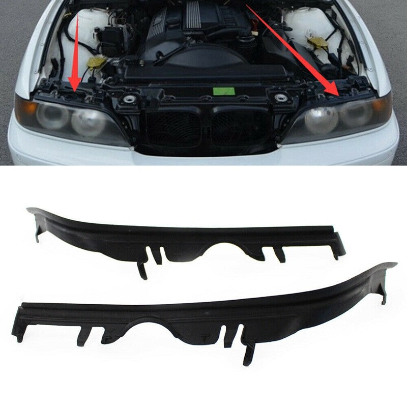 One pair of front L+R headlight gaskets for sealing, suitable for BMW 5 E39 525i 528i 540i M5 63126908405