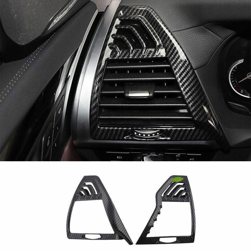 2P ABS Carbon Fiber Left And Right Air Outlet Vent Trim for BMW X3 G01 2018-2021