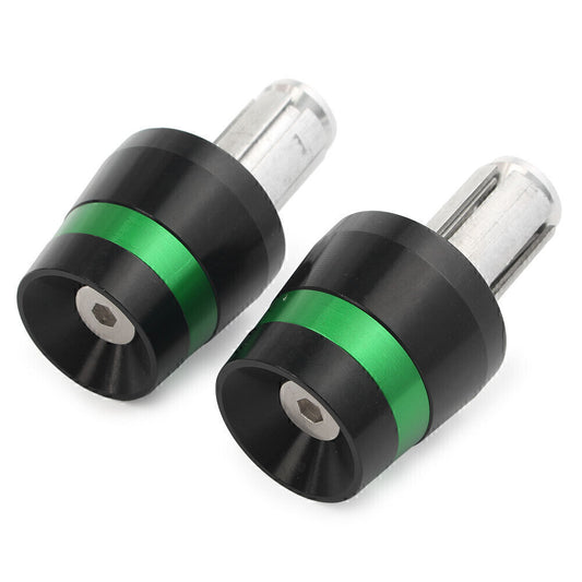 Fit for Harley for BMW for Ducati for Honda 26mm Hand Bar Ends Handlebar End Plug Grips Green