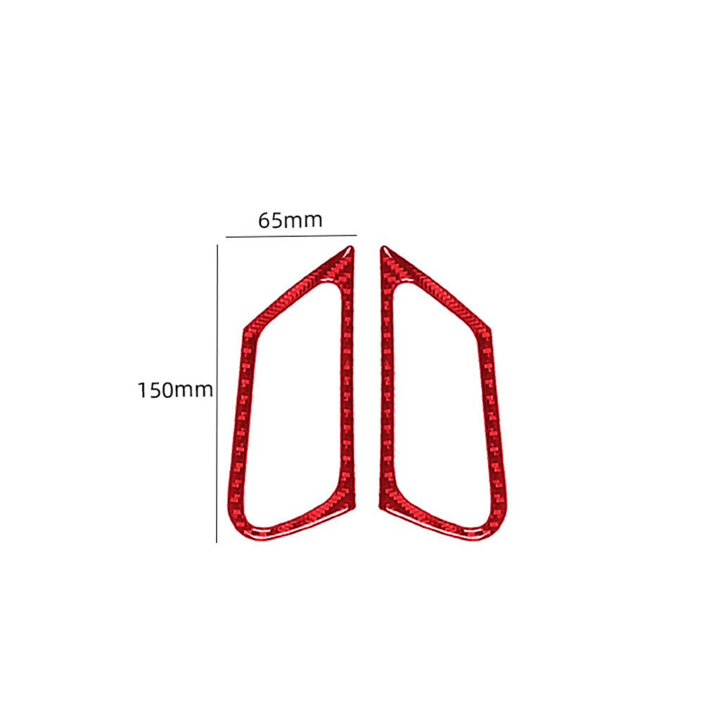Red carbon fiber front door handle cover trim suits the for Mercedes-Benz W203. (05-07)