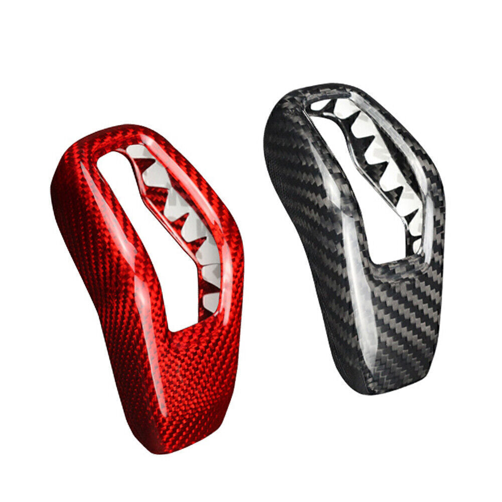 1x Carbon Fiber Gear Shift Knob Cover Trim Fit for Land Rover Range Sport 2018-2021
