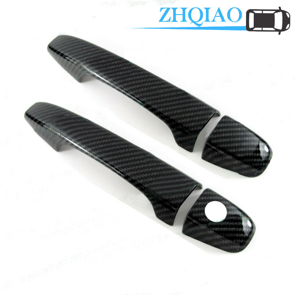 For 2011-2016 for Scion tC Hatchback Carbon Fiber Side Pull Door Handle Covers Trims