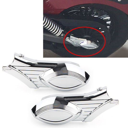 2pcs Rear Swingarm Axle Bolt Covers ABS Chrome Fit Indian Scout Models 2015-2016