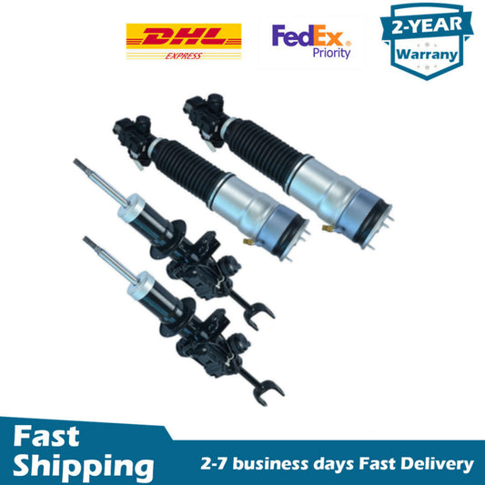 4PCS Front Rear Shock Struts EDC for BMW F01 F02 740i 750i 760Li RWD 2009-2015