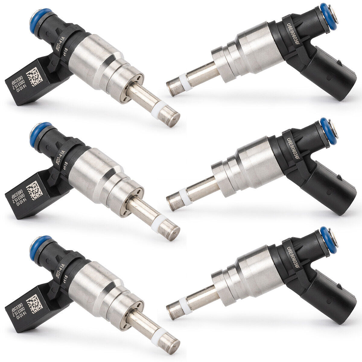 6x 06E906036AG Fuel Injectors for Audi 2005-2012 for A4 for A5 for A6 Quattro Q5 S4 S6 S8 V8