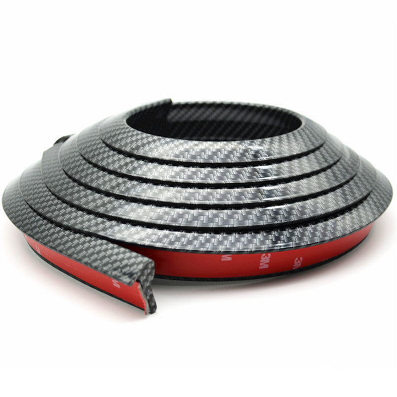 Carbon Fiber Car Fender Flare Wheel Eyebrow Pad Protector Rubber Strip Sticker