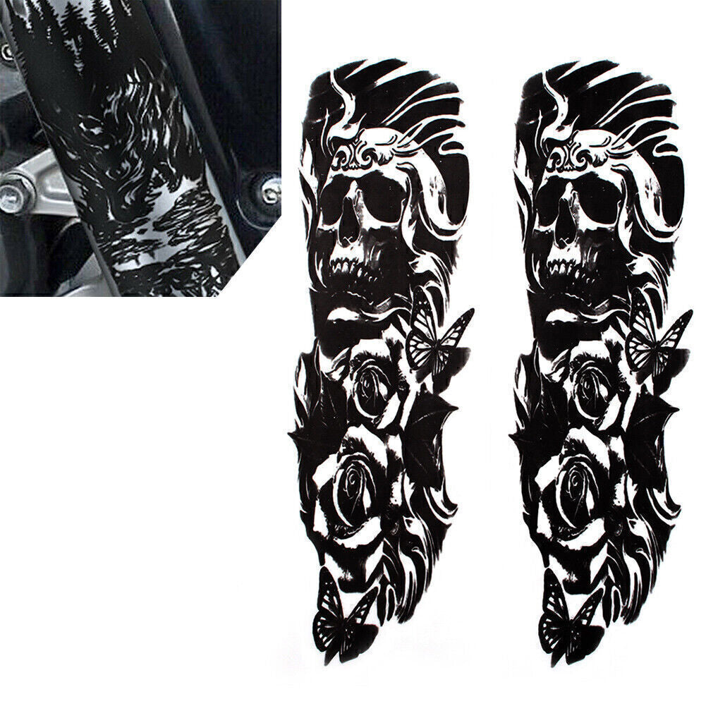 for Harley for Yamaha 175mm Front Fork Decal Medallion Nameplate Stickers Universal