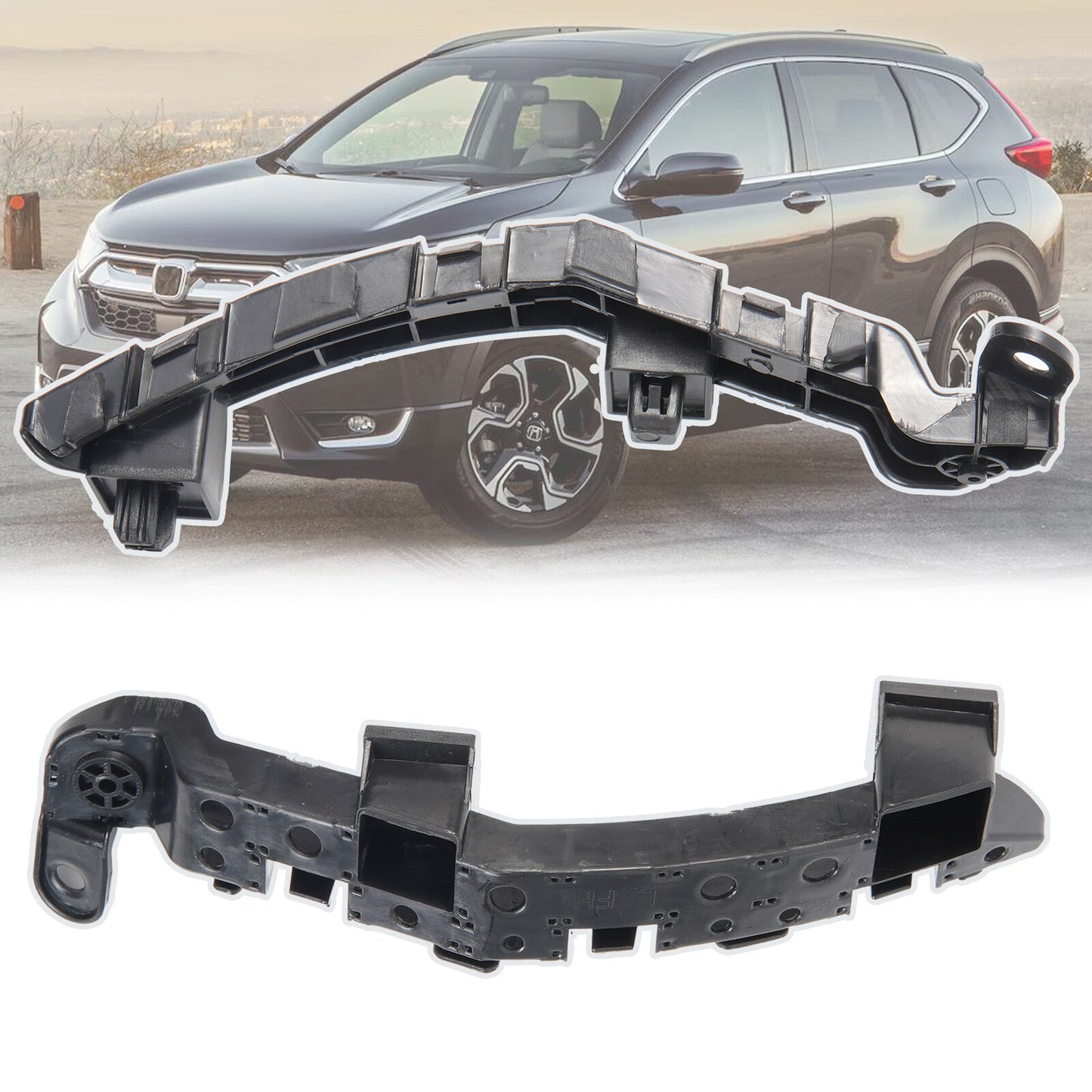 Pair for Honda CRV Front Bumper Support Retainer Bracket Left Right 71198TLAA01