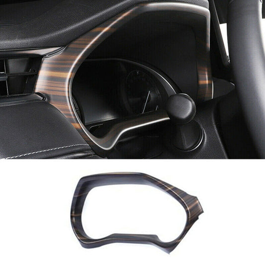 for Toyota Venza 2021-2023 ABS Wood Grain Front Dashboard Frame Decor Cover Trim