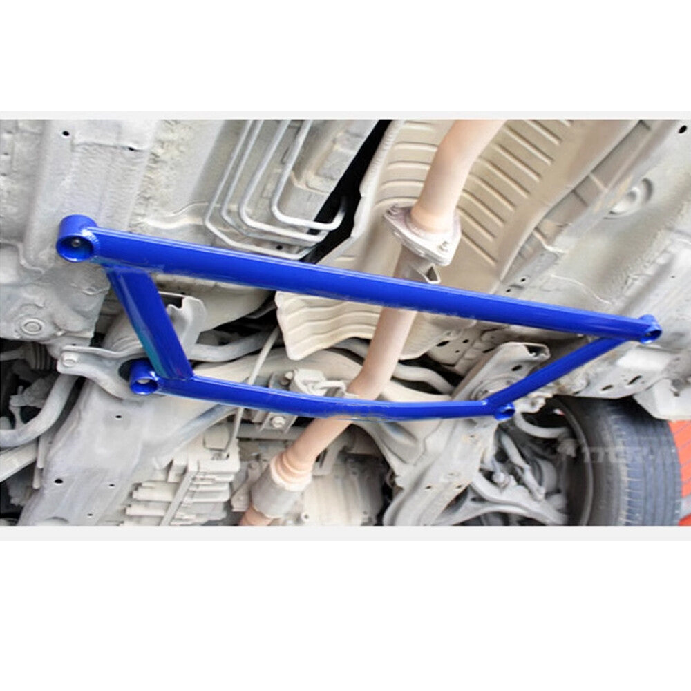 Red Front+ Rear Lower Cross Brace Strut Bar+ H Brace for Honda Accord 2008-2012