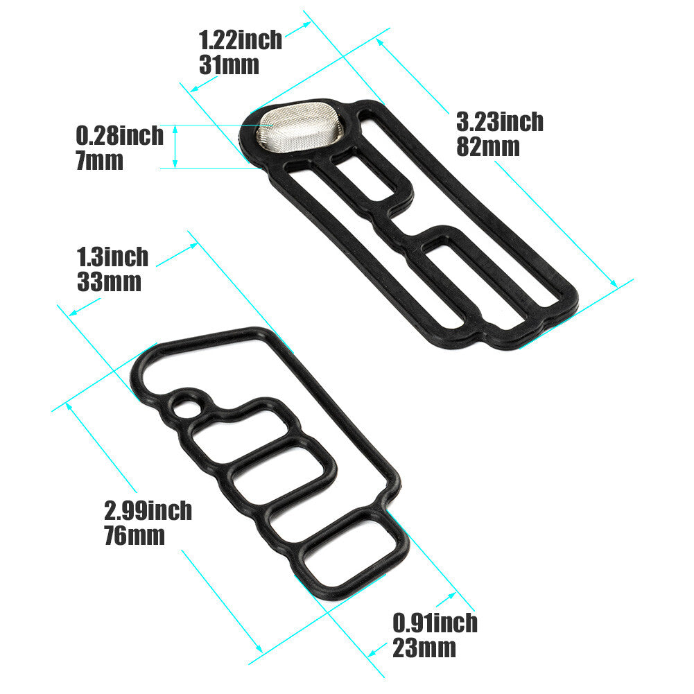 5-piece cylinder head solenoid valve gasket set for VTEC, suitable for Honda 15815R70A01 and 15845R70A01, new.