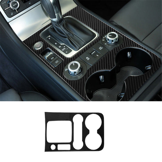 Central Cntrol Gear Shift Trim Cover Decor Carbon Fiber for VW Touareg 2011-2018